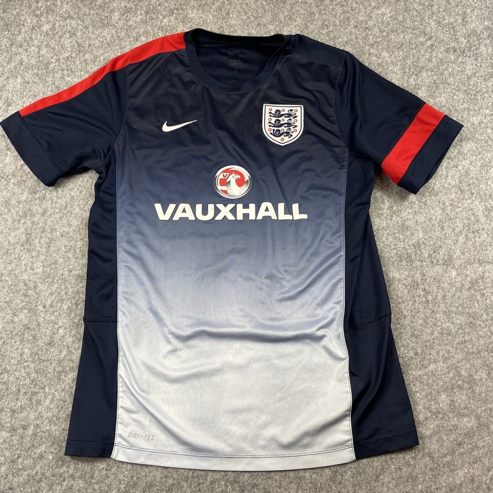 Nike England National Soccer Team Vauxhall DriFit Training Jersey Large
